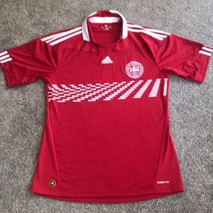 Adidas Fotbal Denmark Soccer Jersey